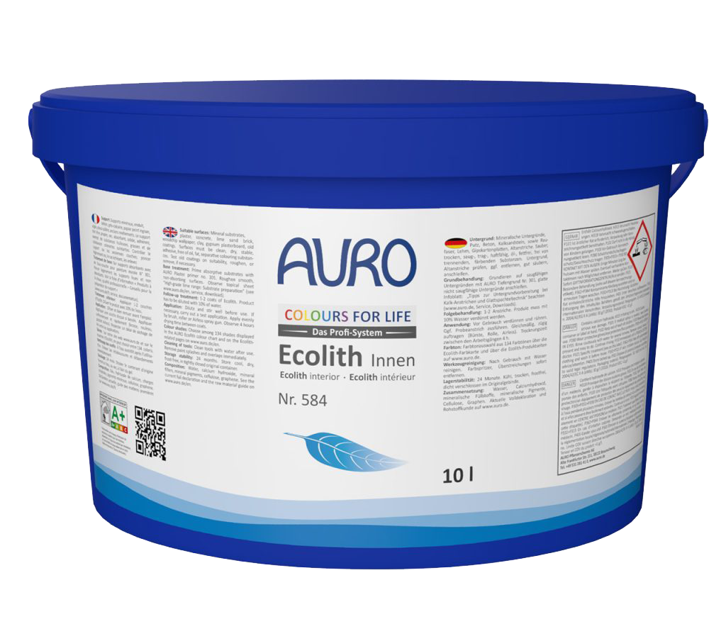 AURO Ecolith צבע מינרלי טבעי לחדרים רטובים וקירות פנים